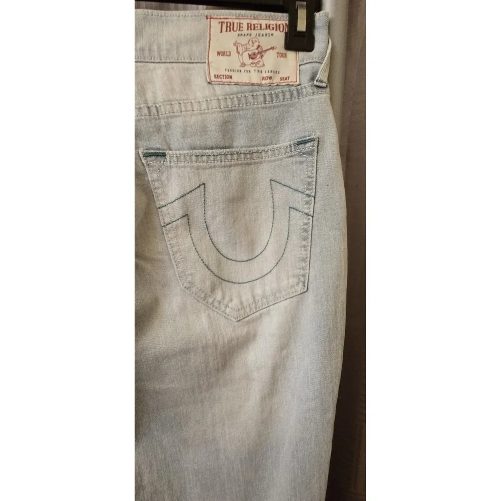 True Religion‎ Men's Jeans Size 29 Geno SN Distressed Slim Fit Light Wash Denim